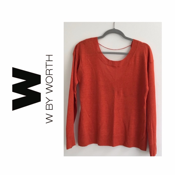 W by Worth Sweaters - WORTH {M} Sweater Linen Burnt Orange